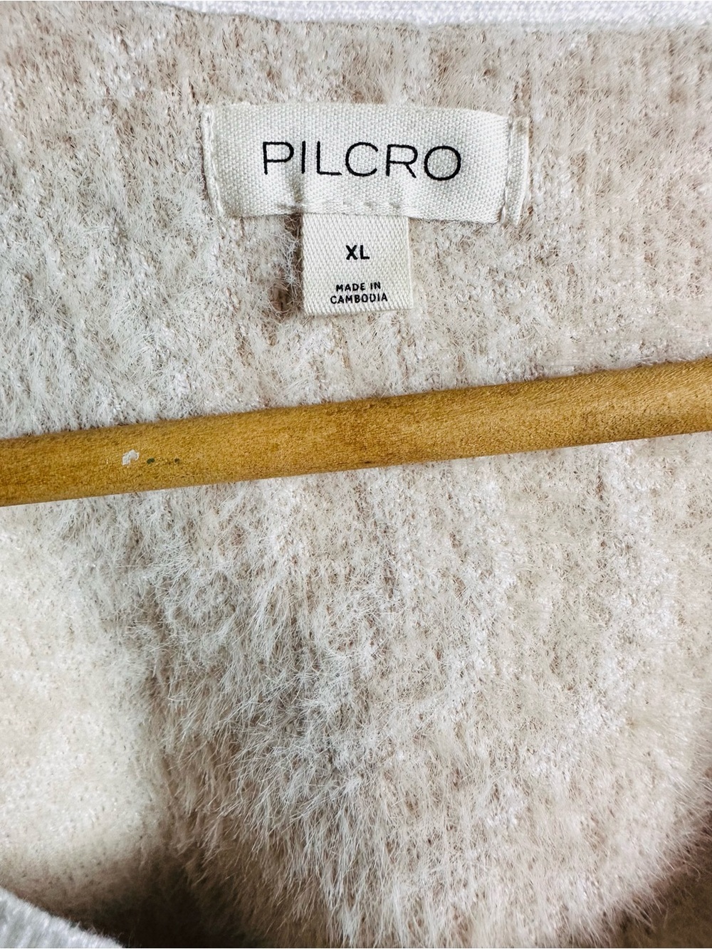 Anthropologie Pilcro Animal Eyelash Sweater Crew Neck XL Neutral Motif colorway - Picture 7 of 10